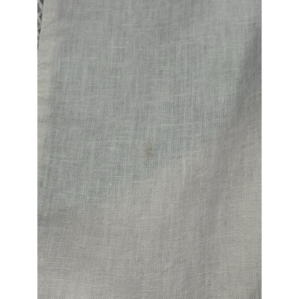 New Directions Linen‎ Blend Tunic Top White Boho Lightweight Size L Resort - Picture 8 of 9